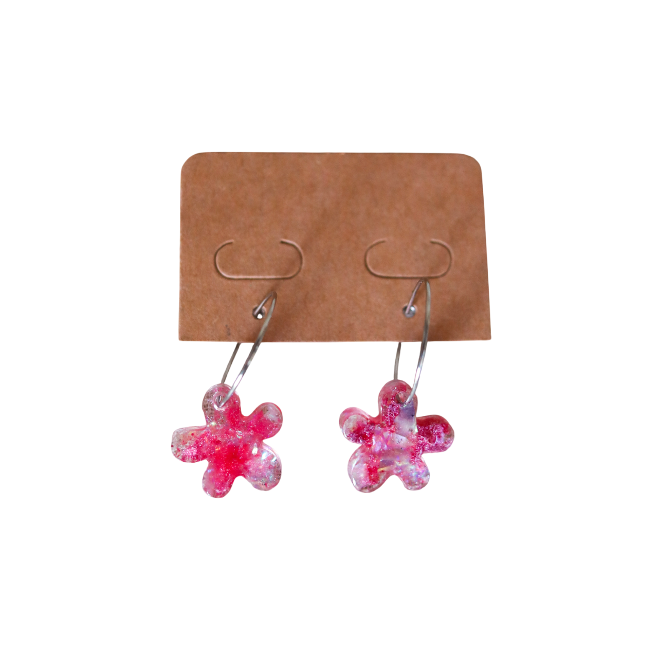Earrings - Sparkly Flowers
