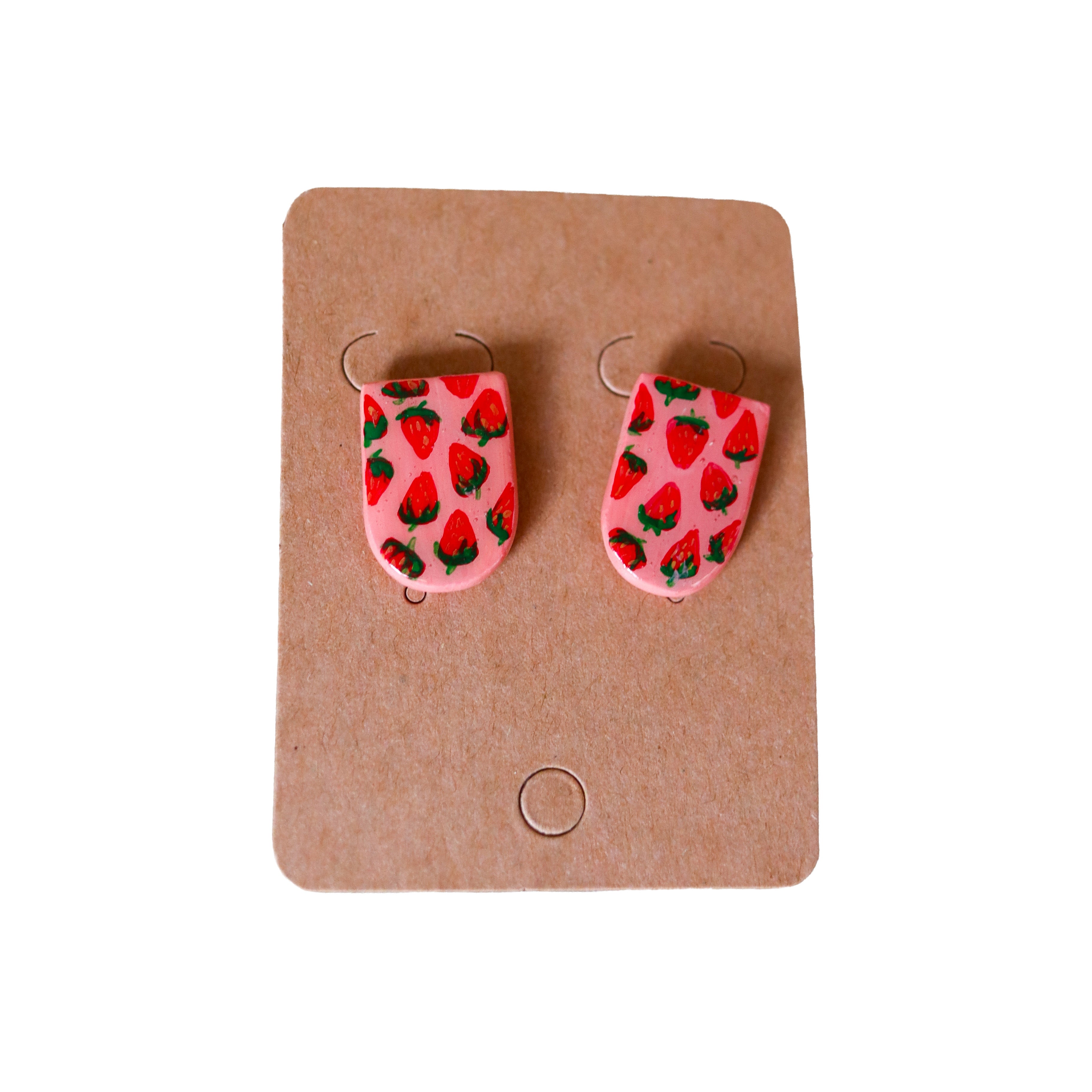Earrings - Strawberries