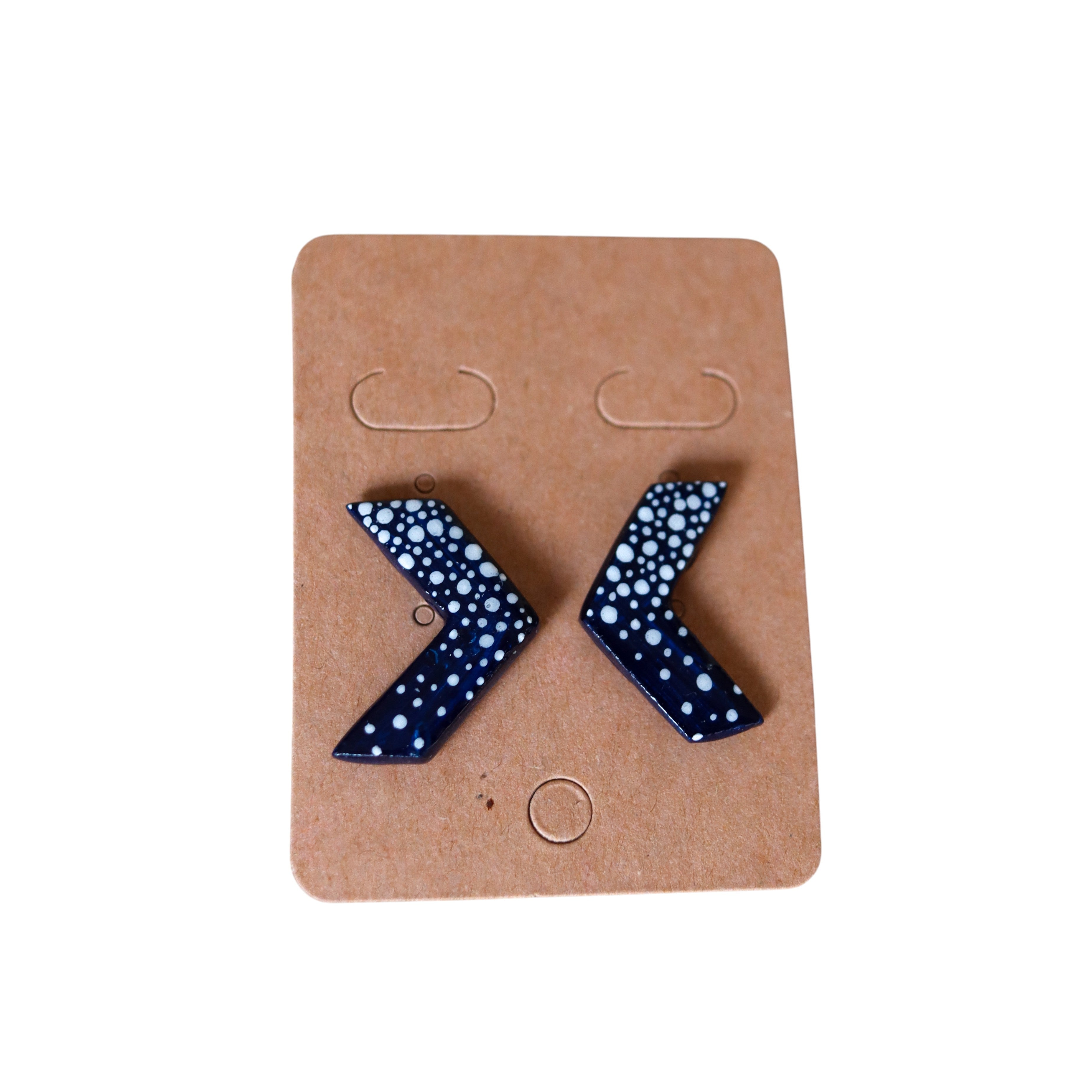 Earrings - Blue Arrows