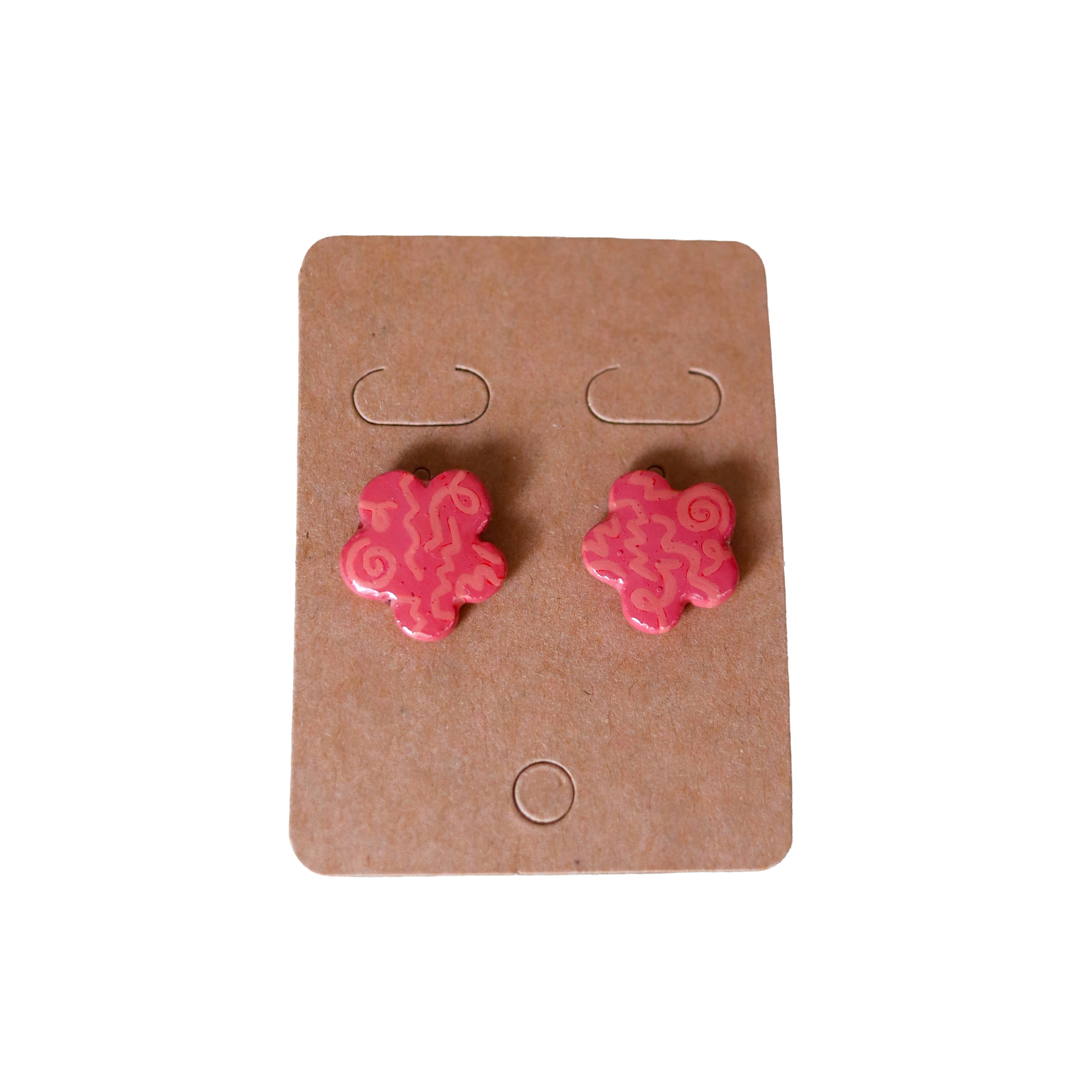 Earrings - Pinkish Flowers