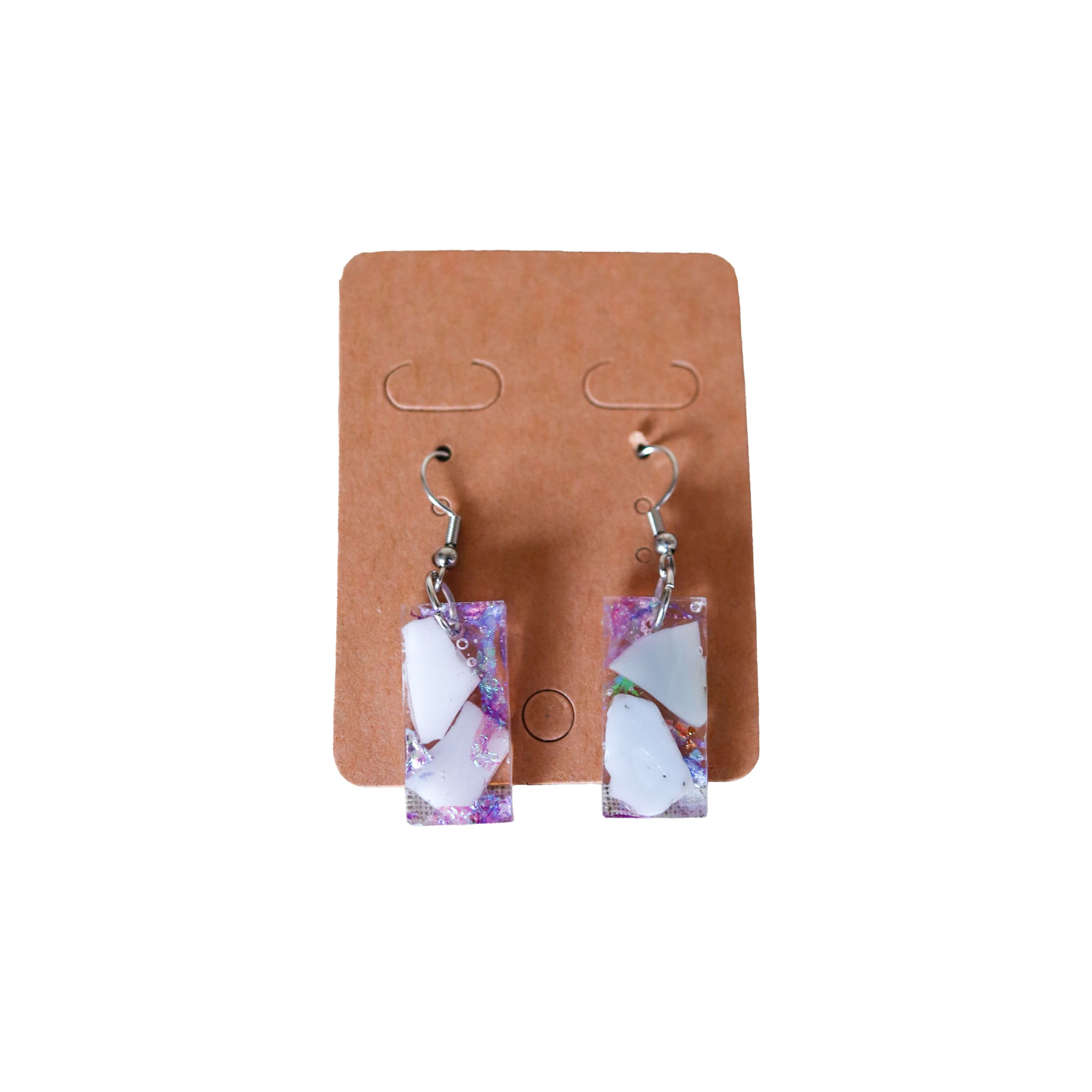 Earrings - Purple Earth