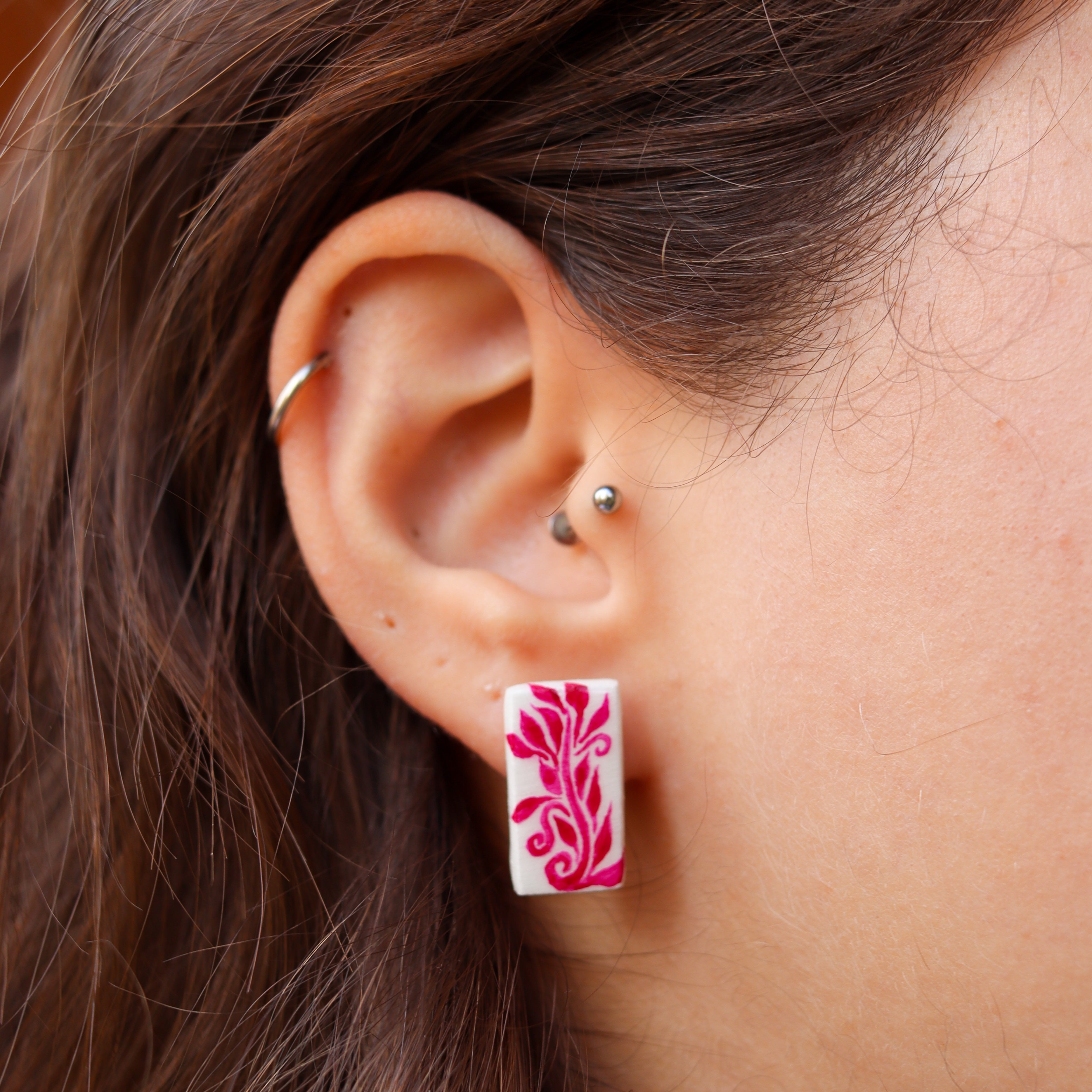 Earrings - Pink Mosaic