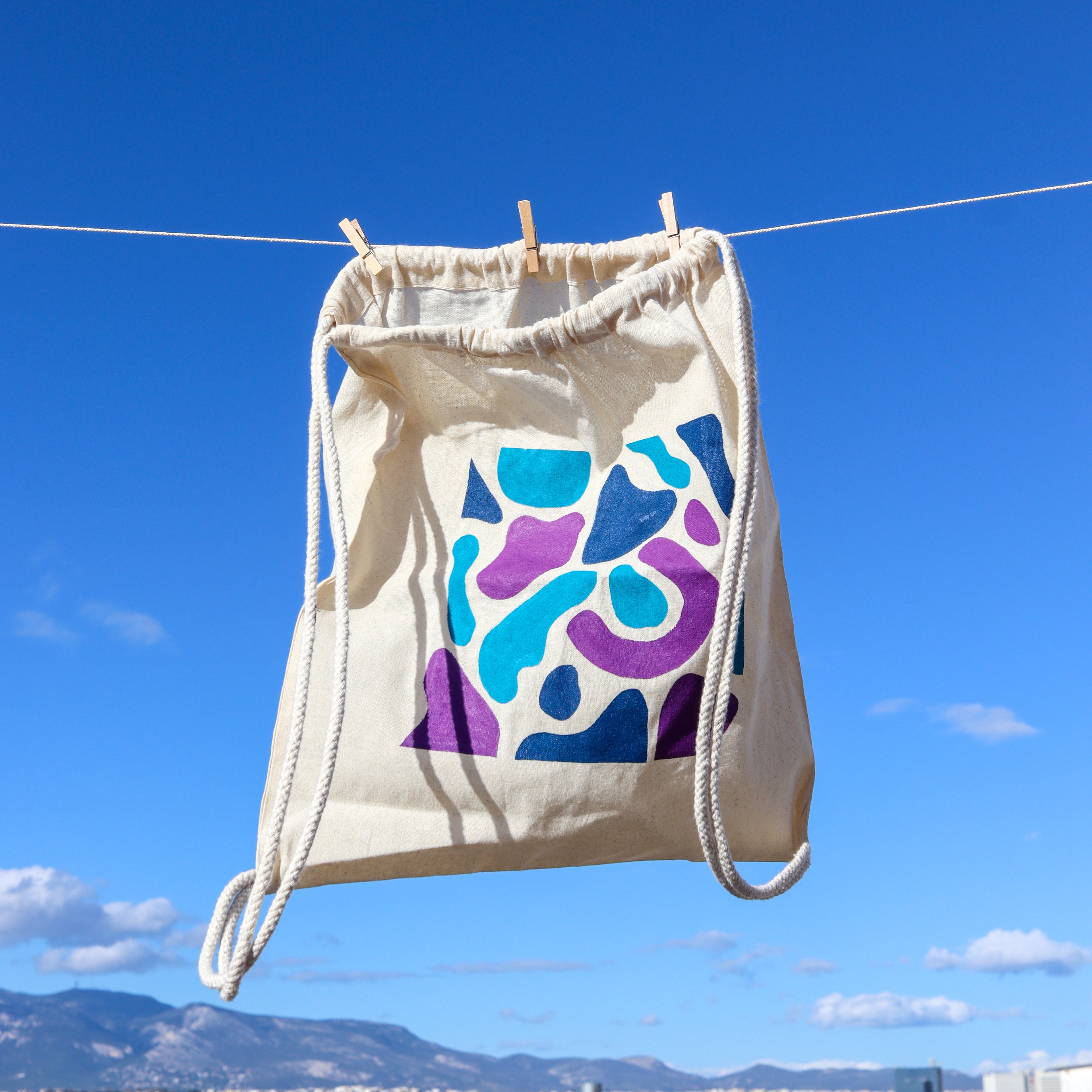 Tote Bag - Bluple Pattern
