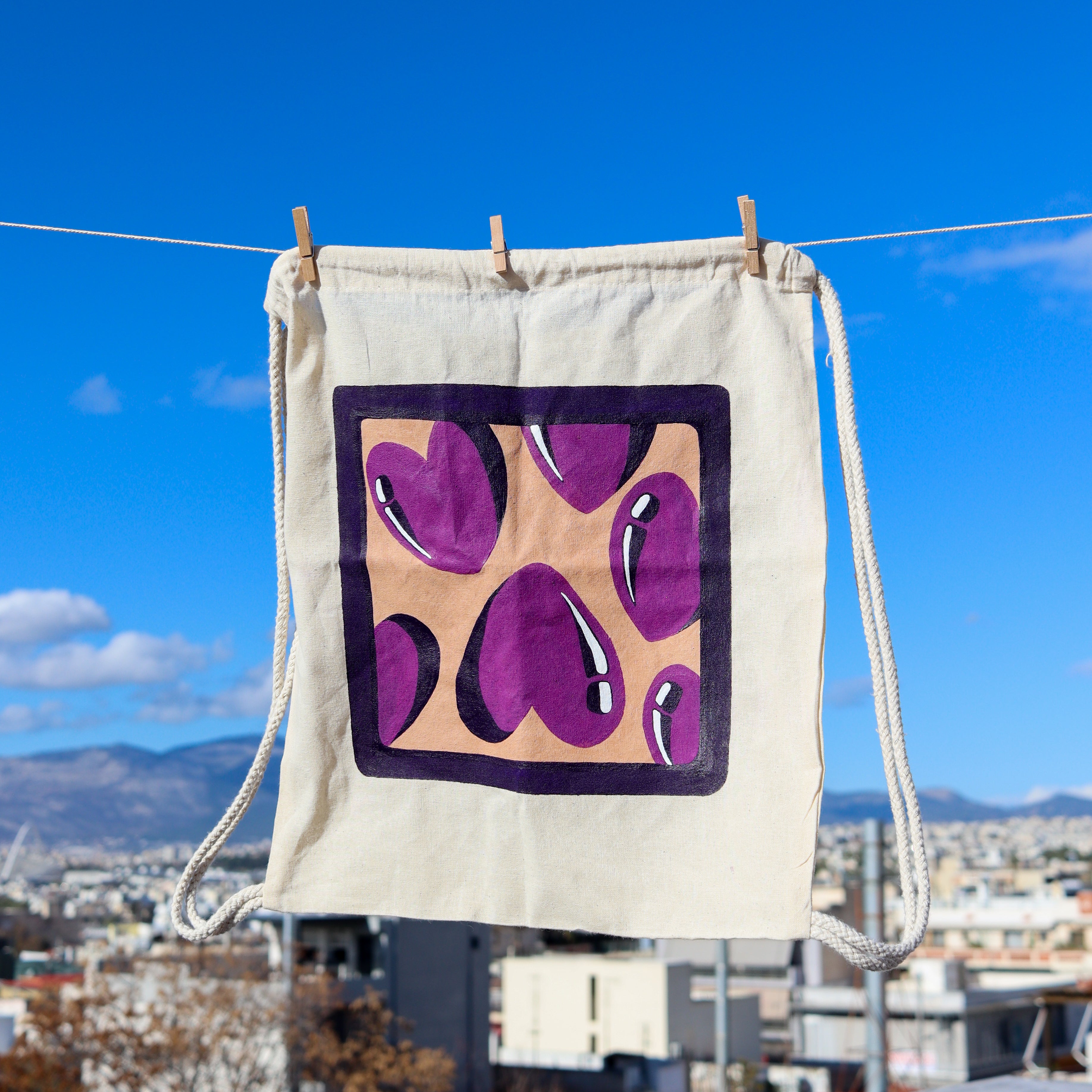 Tote Bag - Pop Art Hearts
