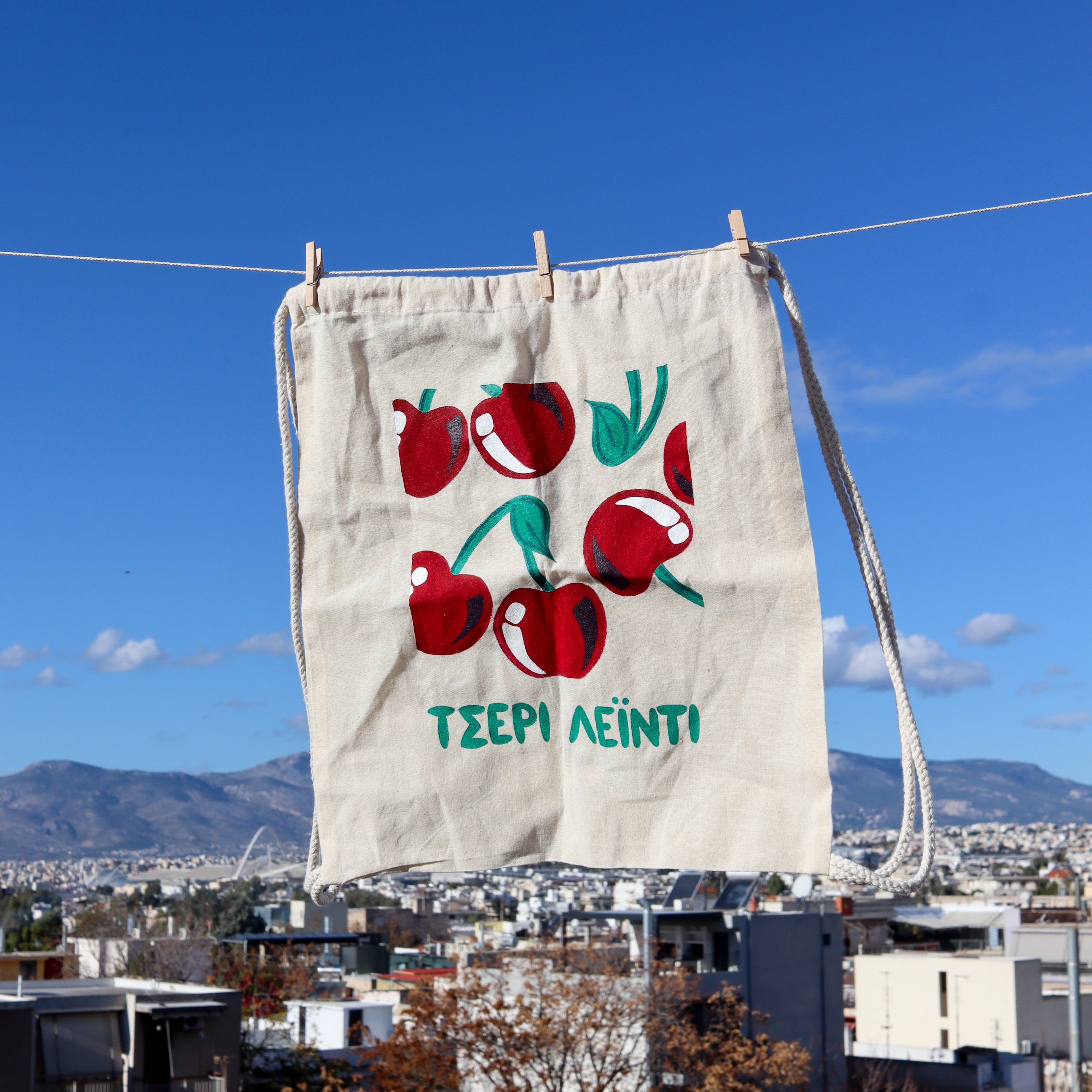 Tote Bag - ΤΣΕΡΙ ΛΕΪΝΤΙ (CHERRY LADY)